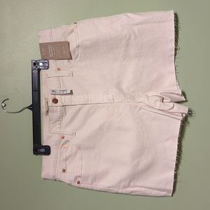 NEW Madewell Plus Size Mid-Length Cream Jean Short